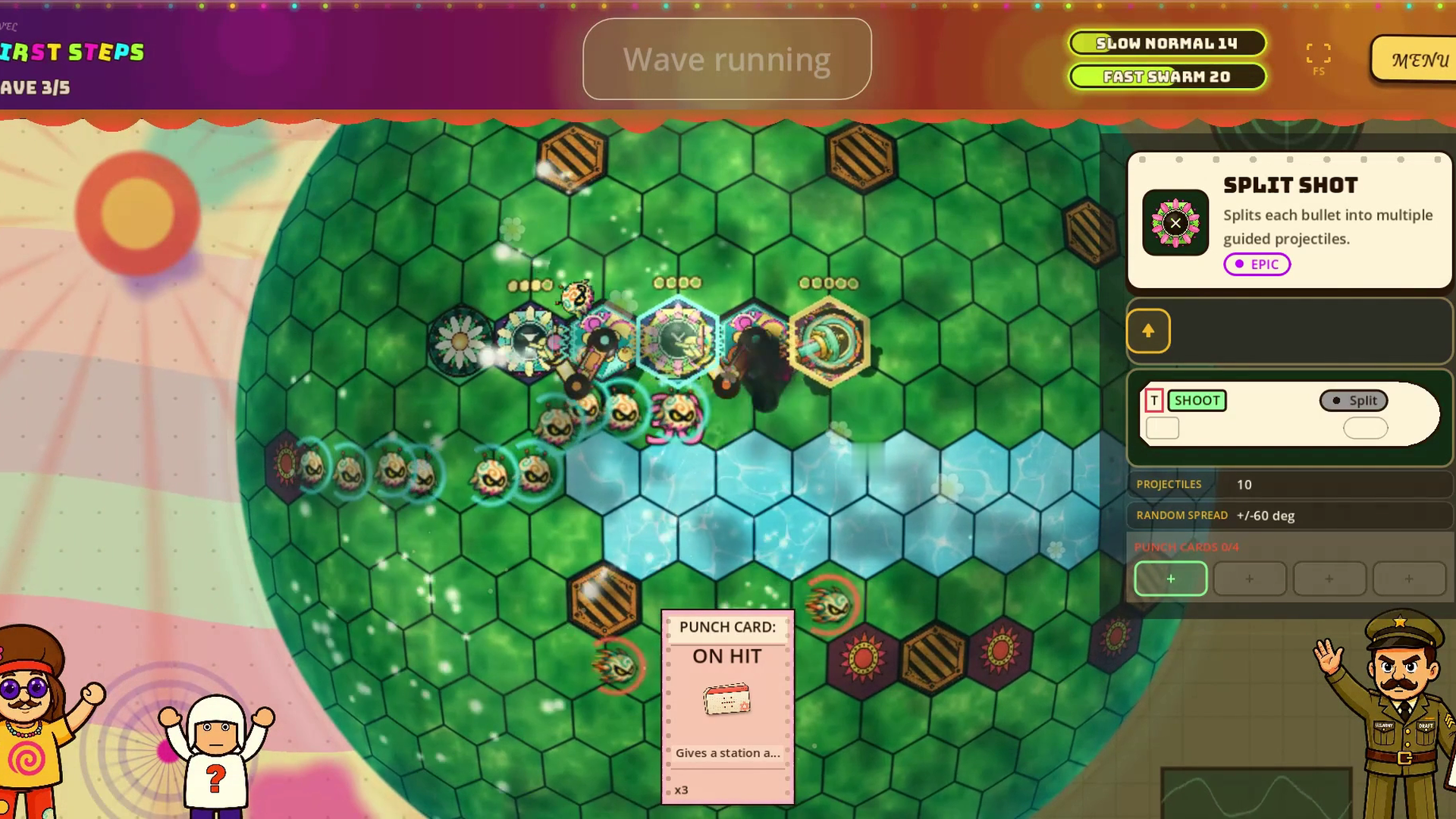 Split Shot station splitting bullets into guided projectiles